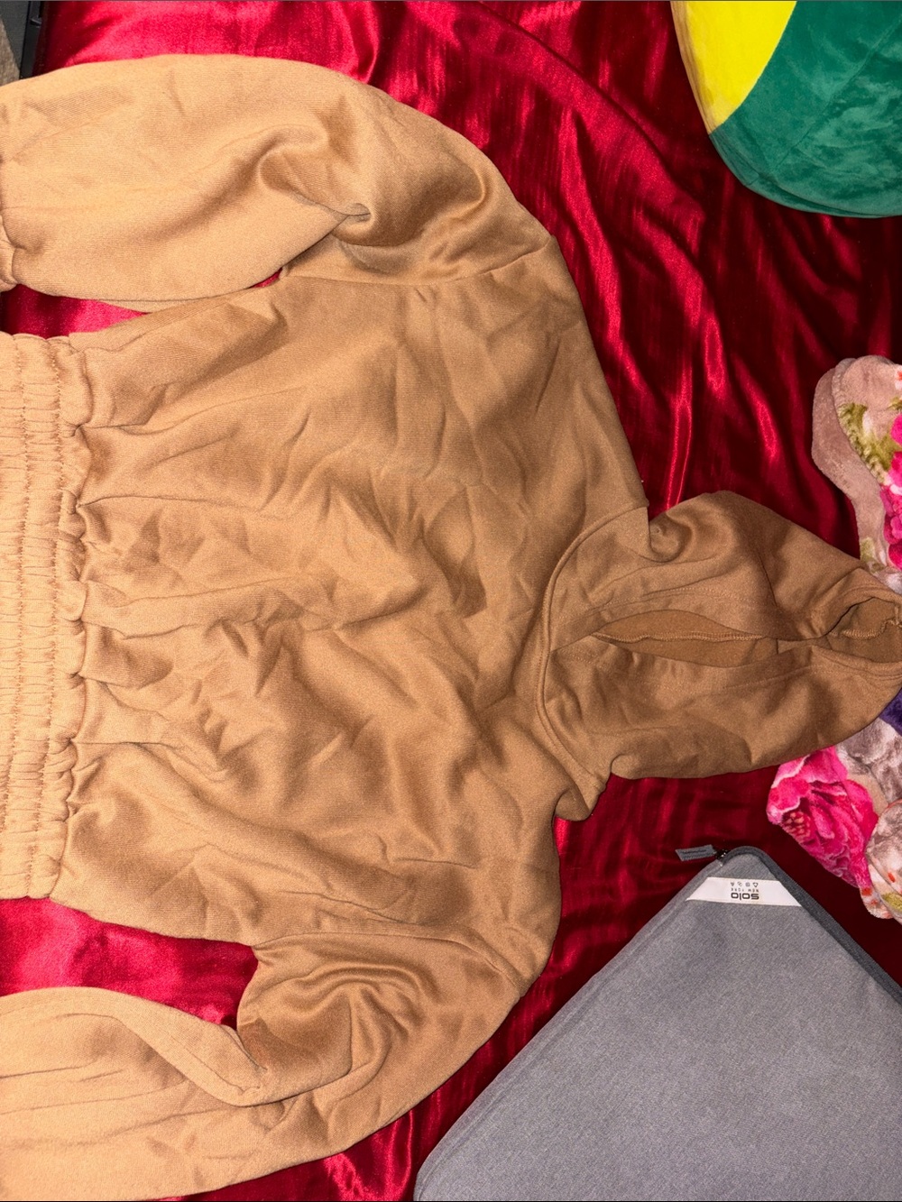 Classic Camel Hooded Women's Sweater